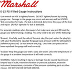 Marshall CW00015 Fuel Pressure Gauge 0-15 PSI