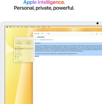 Apple M4 iMac - 24-inch All-in-One Desktop Computer - 16GB RAM, 256GB SSD - Yellow