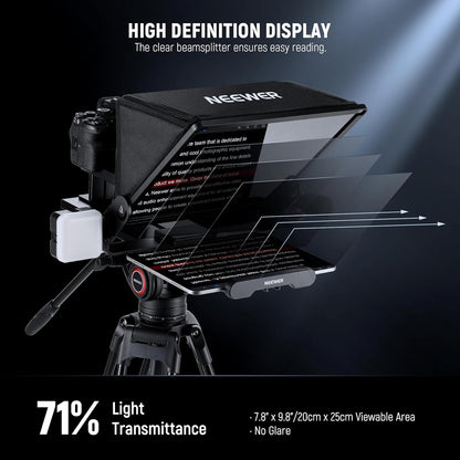 Neewer X14 III Teleprompter with Remote & App Control