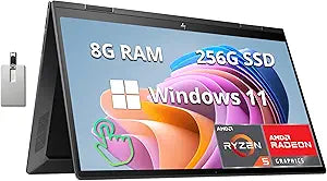 HP Envy 2022 x360 15.6" Touch Laptop Ryzen 5, 32GB USB