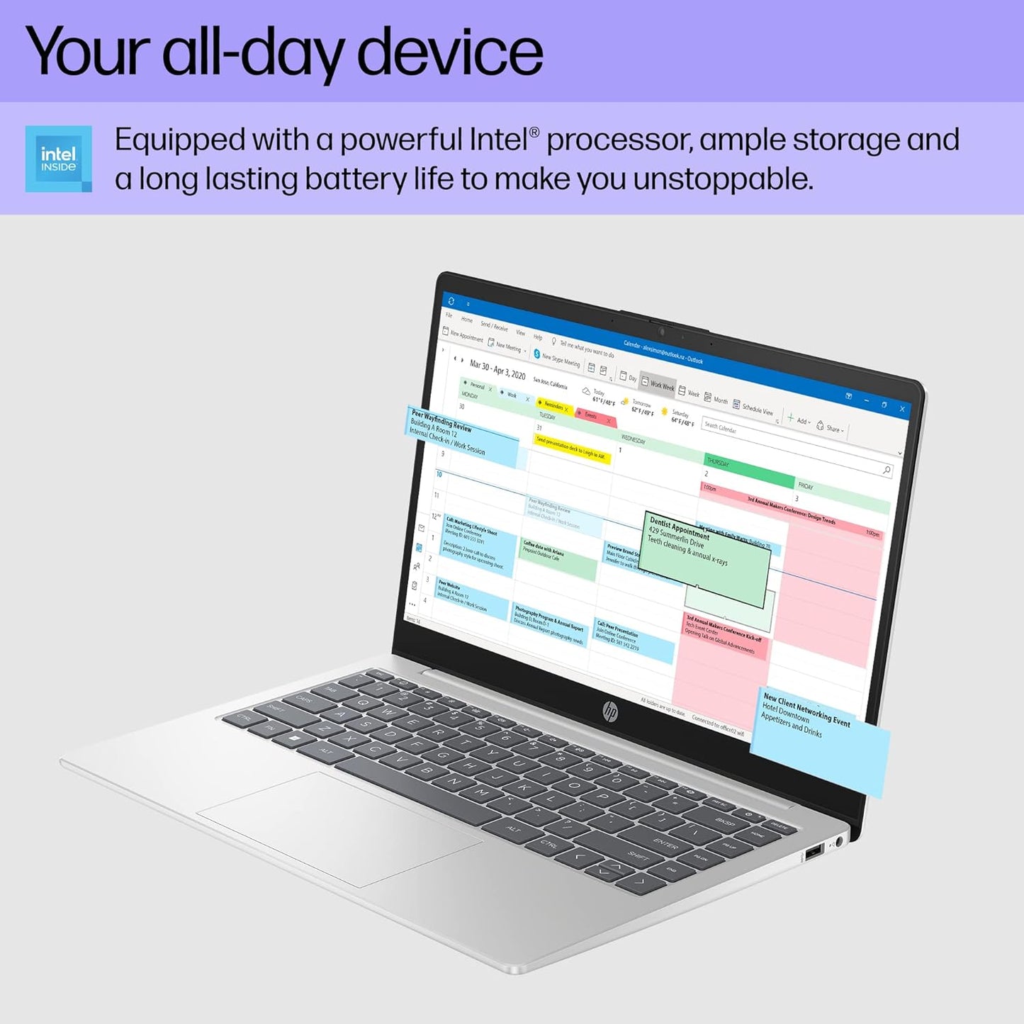 HP 7F424UA#ABA 14" Intel N200 Laptop