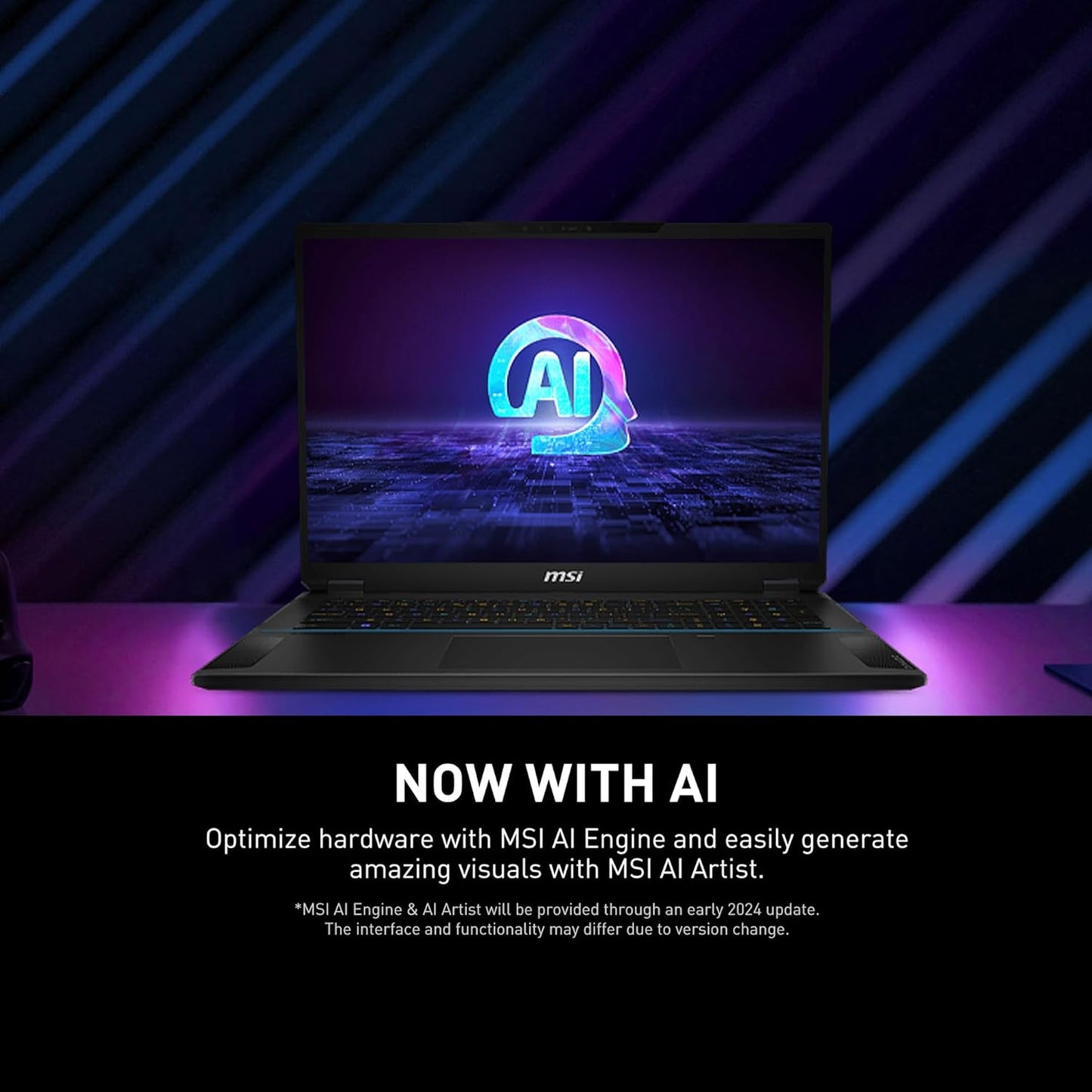 MSI STEALTH18A1019 AI Studio 18" RTX 4080 Gaming Laptop