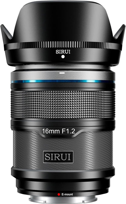 Sirui 16AS12E-B-AM 16mm F1.2 APS-C E-Mount Lens