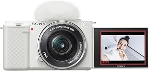 Sony ZV-E10 APS-C Mirrorless Vlog Camera Kit White — main product image