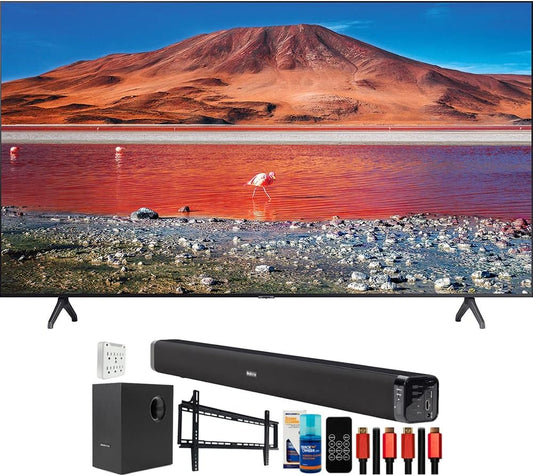 Samsung E10SAMUN82TU7000 82" 4K UHD Smart TV Bundle