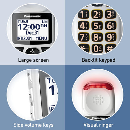 Panasonic KX-TGM420W Amplified Cordless Phone White