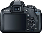 Canon EOS Rebel T7 DSLR Camera Bundle - 18-55mm & 75-300mm Lens - Renewed