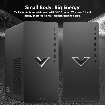 HP Victus 15L i7 RTX 4060 Gaming Desktop Bundle