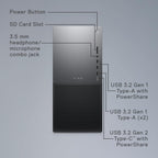 Dell XPS 8960: i7-14700, 32GB DDR5, 1TB SSD Desktop