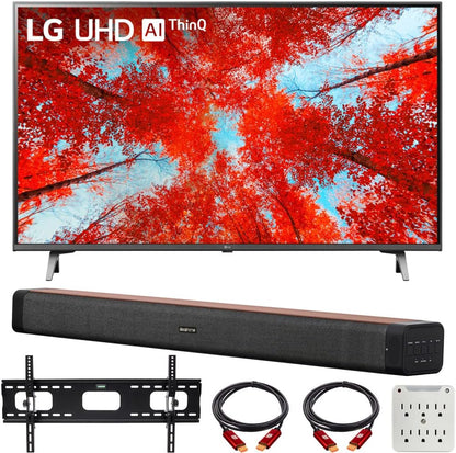 LG E2LG43UQ9000PUD 43" 4K UHD Smart TV Bundle