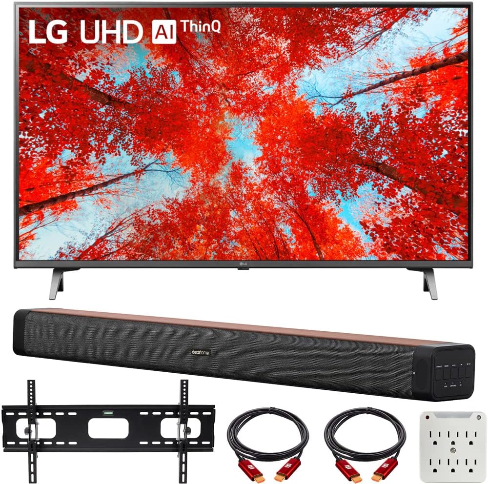LG E2LG55UQ9000PUD 55" 4K UHD TV Soundbar Bundle
