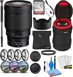 Nikon 20095 NIKKOR Z 50mm f/1.2 S Prime Lens Bundle