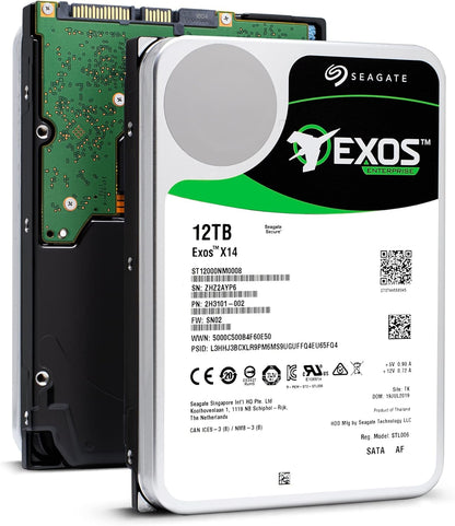 Seagate Exos X14 12TB Internal Hard Drive ST12000NM0008