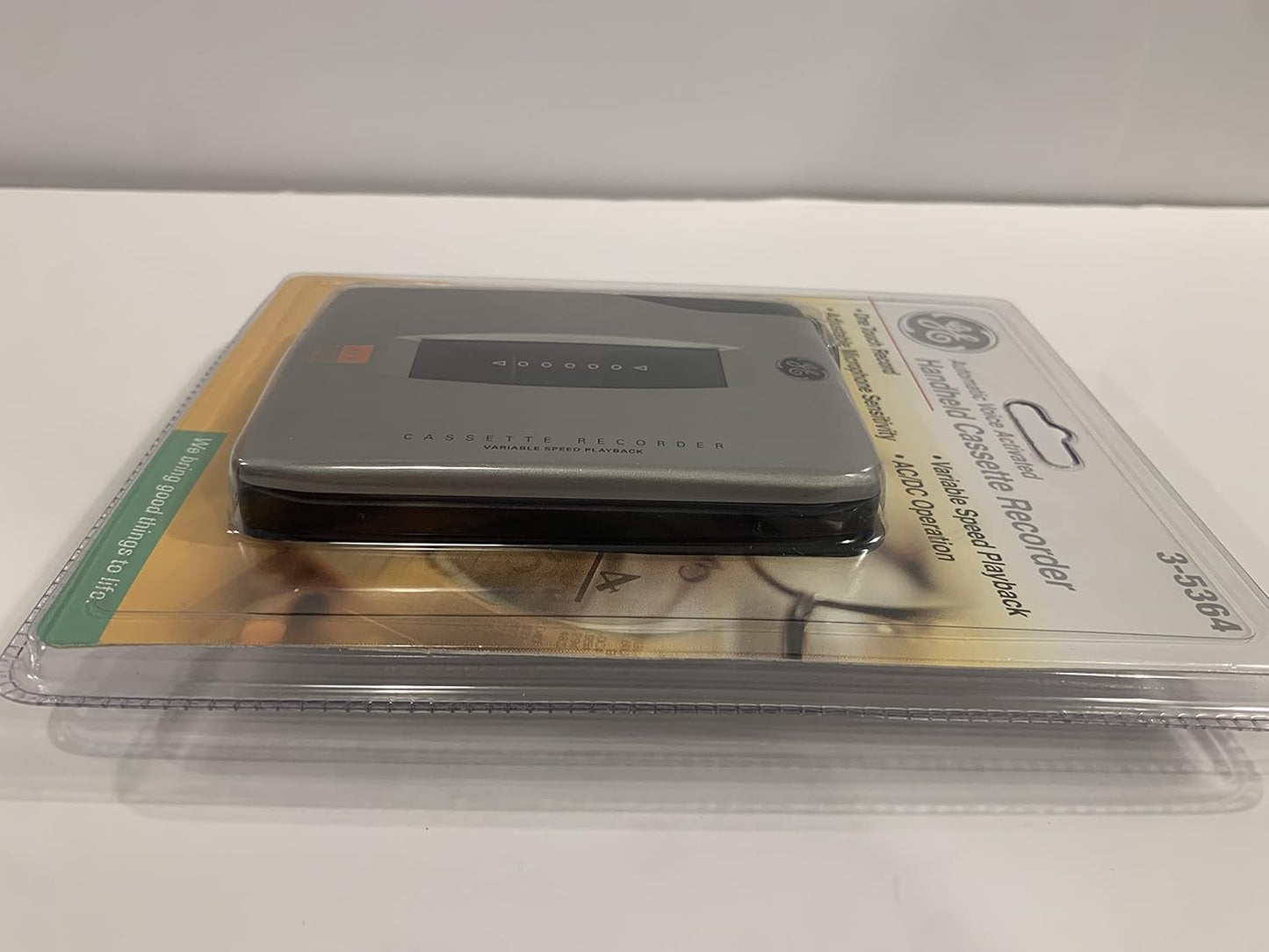 GE 35364 Mini Cassette Recorder - Silver
