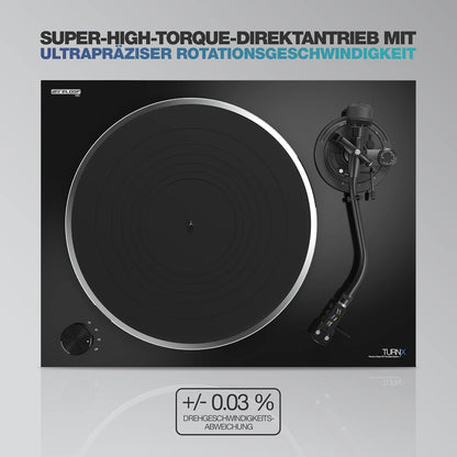 Reloop 244366 Turn X HiFi Turntable - Ortofon 2M Blue