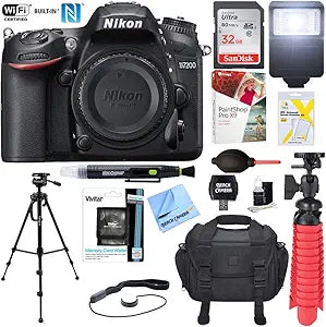 Nikon CRTE2NKD7200RB D7200 DX 24.2MP Digital SLR Camera Renewed Bundle
