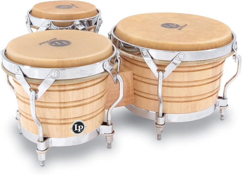 Latin Percussion LP202-AW Bongo Drum Natural Chrome — main product image