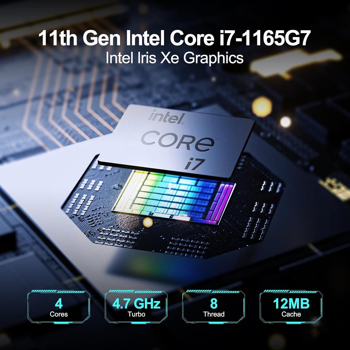 Intel Core i7 NUC11PAHi7 Mini PC Win 11 Pro
