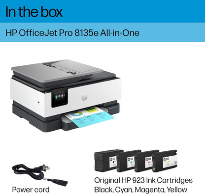 HP 40Q35A#B1H OfficeJet Pro 8135e Wireless Printer