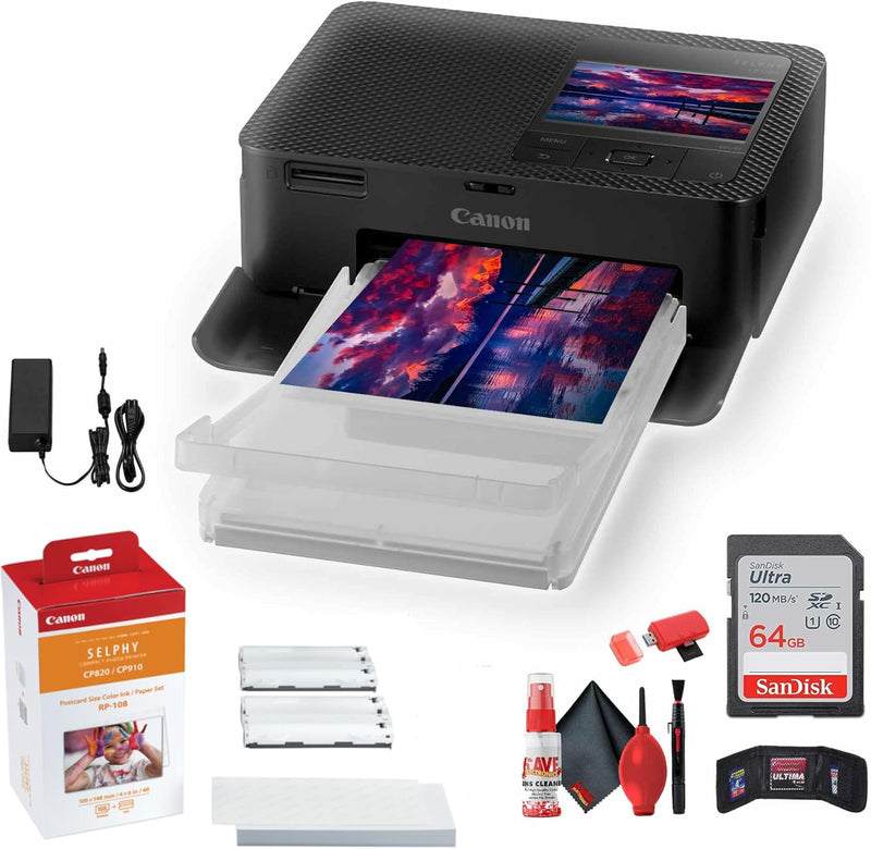 Canon SELPHY CP1500 Compact Photo Printer Bundle — main product image