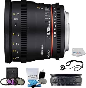 Rokinon 50mm T1.5 Cine Lens Canon EF Mount