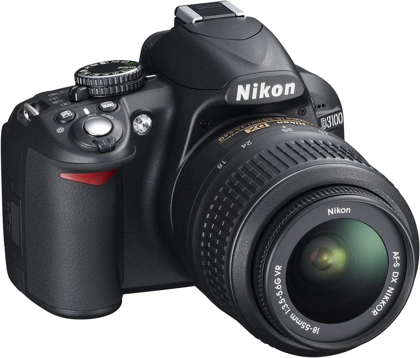 Nikon D3100 14.2MP DSLR Camera 18-55mm Lens (Renewed)