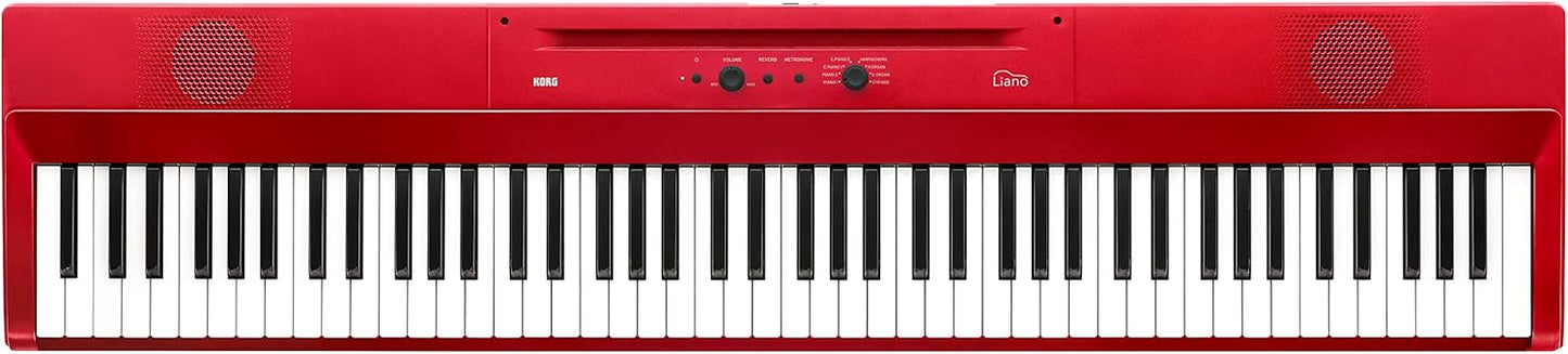 Korg L1MRED 88-Key Portable Digital Piano Red