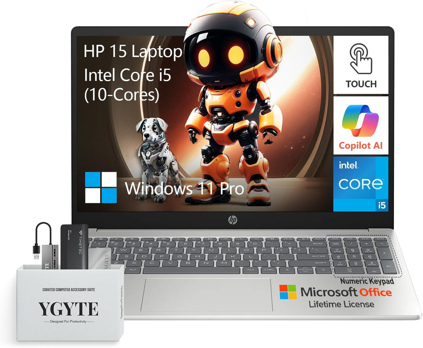 HP 1235U 15.6" Touchscreen Laptop i5 32GB 1.5TB