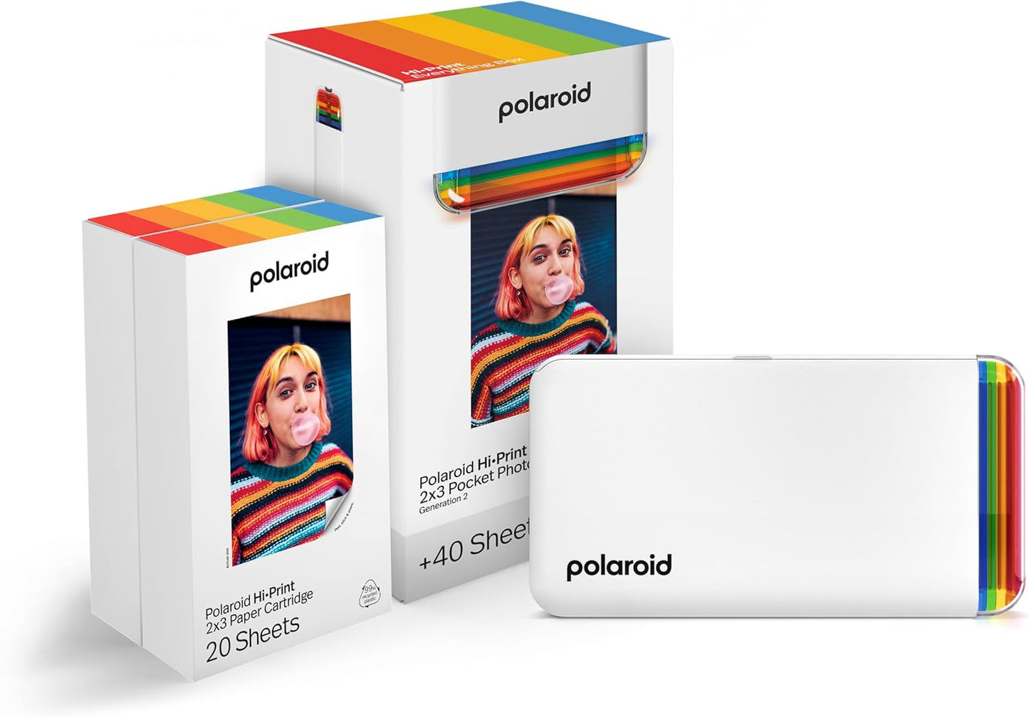 Polaroid 6438 Hi-Print 2x3 Pocket Photo Printer Bundle