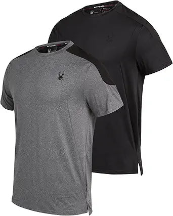 Spyder: Men's Athletic T-Shirt 2-Pack, Dry Fit Performance