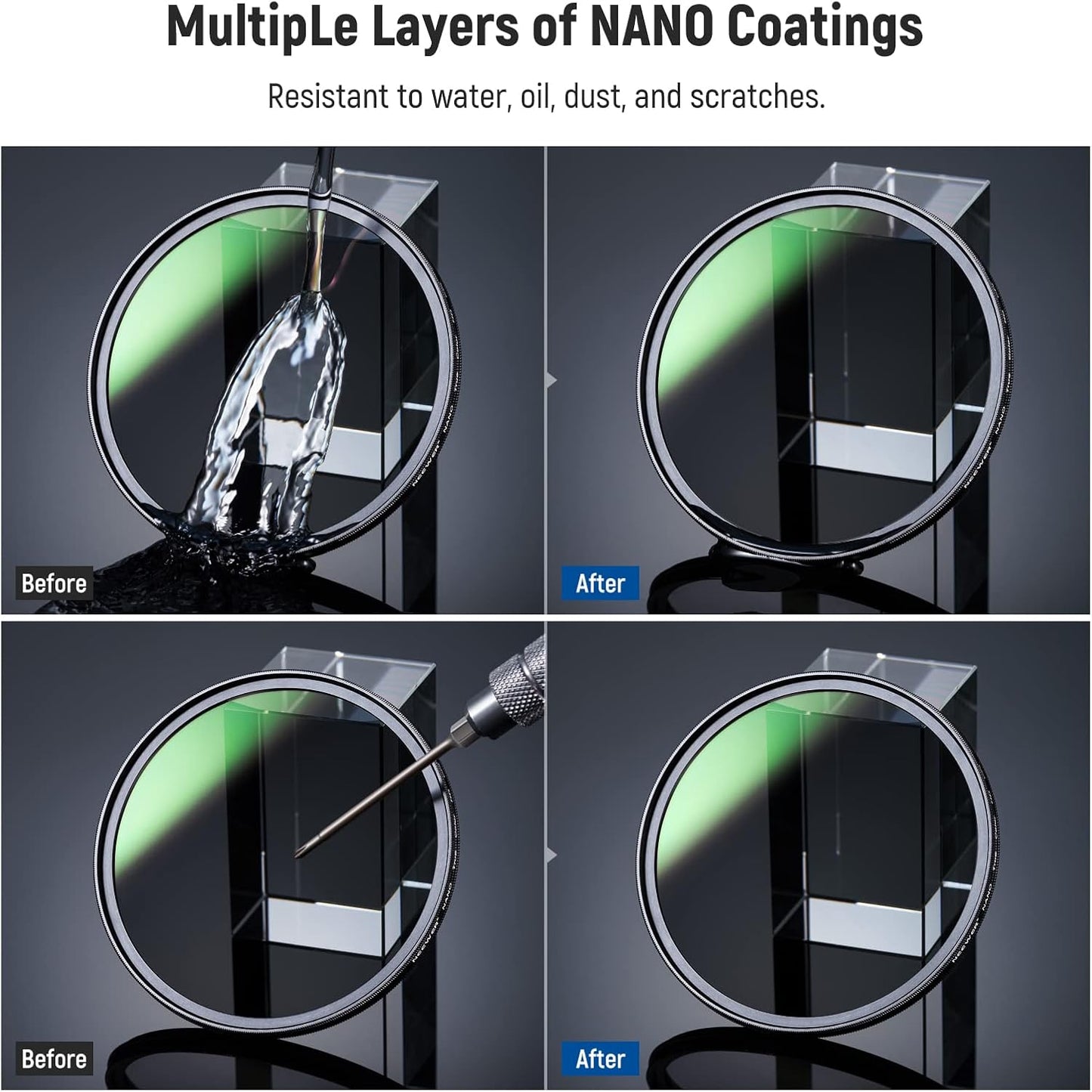 Neewer 72mm CPL ND8 Filter - True Colors Polarizing Filter