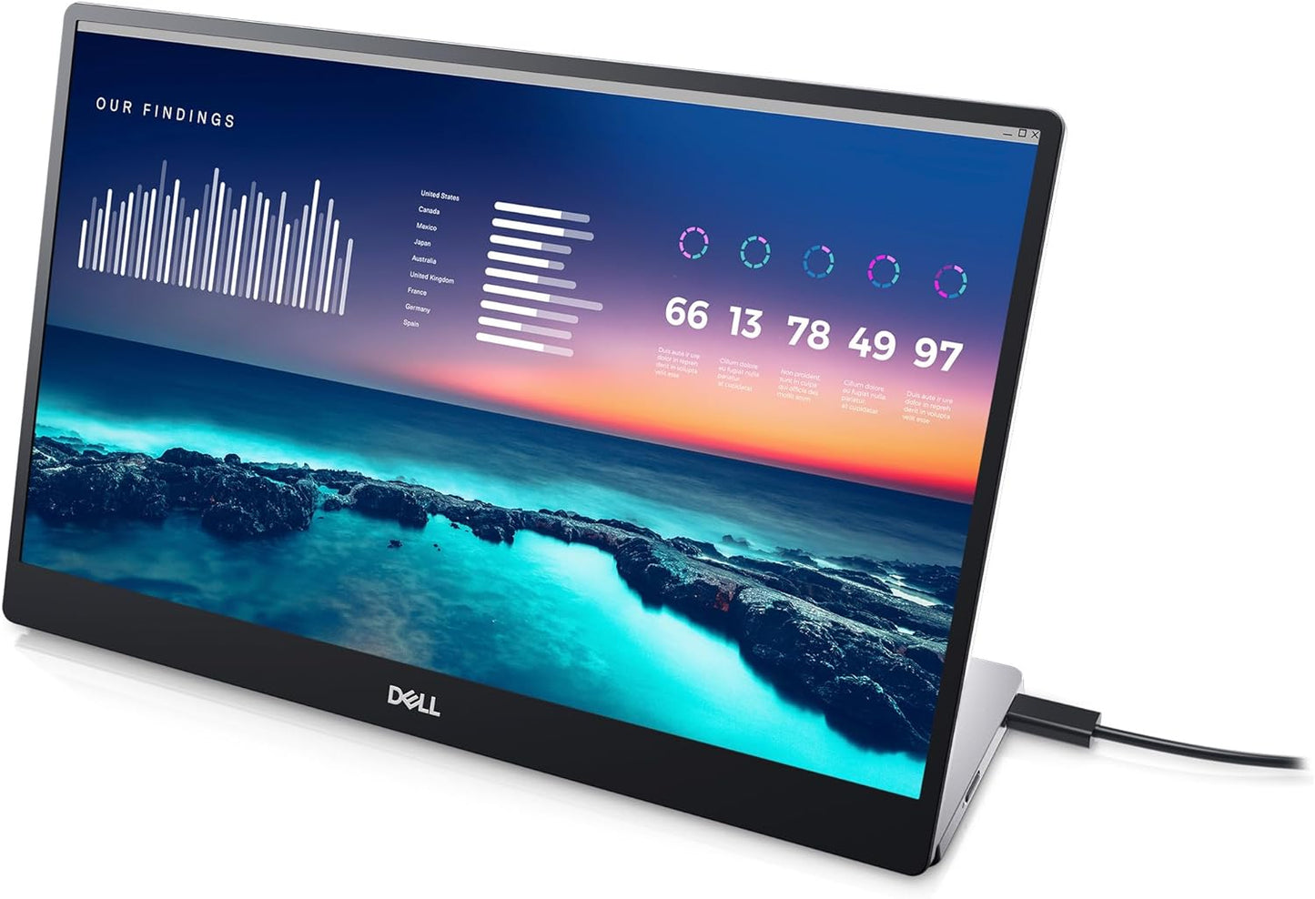 Dell DELL-P1424H 14-inch FHD Portable USB-C Monitor