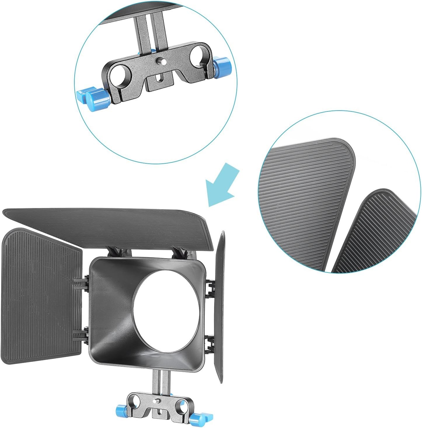Neewer 10023835 15mm Rail Rod Matte Box