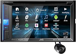 JVC KW-V25BT DVD Receiver Backup Camera Bundle