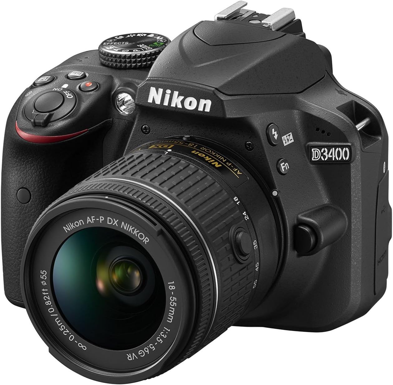Nikon nikkor D3400 DSLR 18-55mm Lens (Renewed)