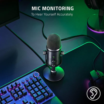 Razer RZ19-04040100-R3U1 Seiren V2 Pro USB Streaming Microphone