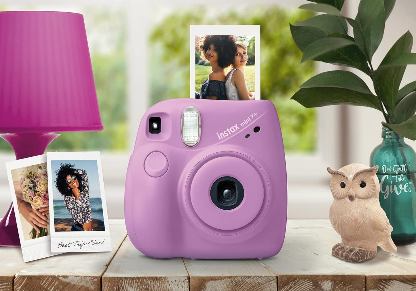 Fujifilm Instax Mini 7+ Lavender Instant Camera Renewed