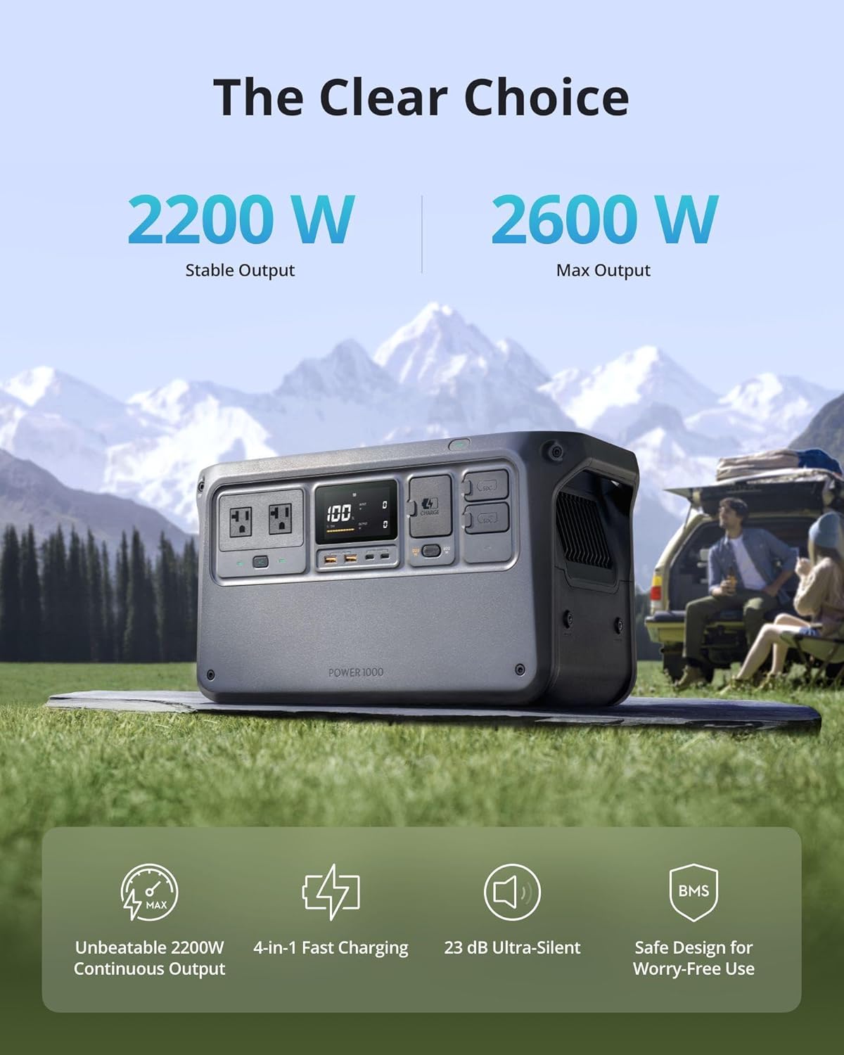DJI Power 1000 Portable Power Station w/ Storage Bag