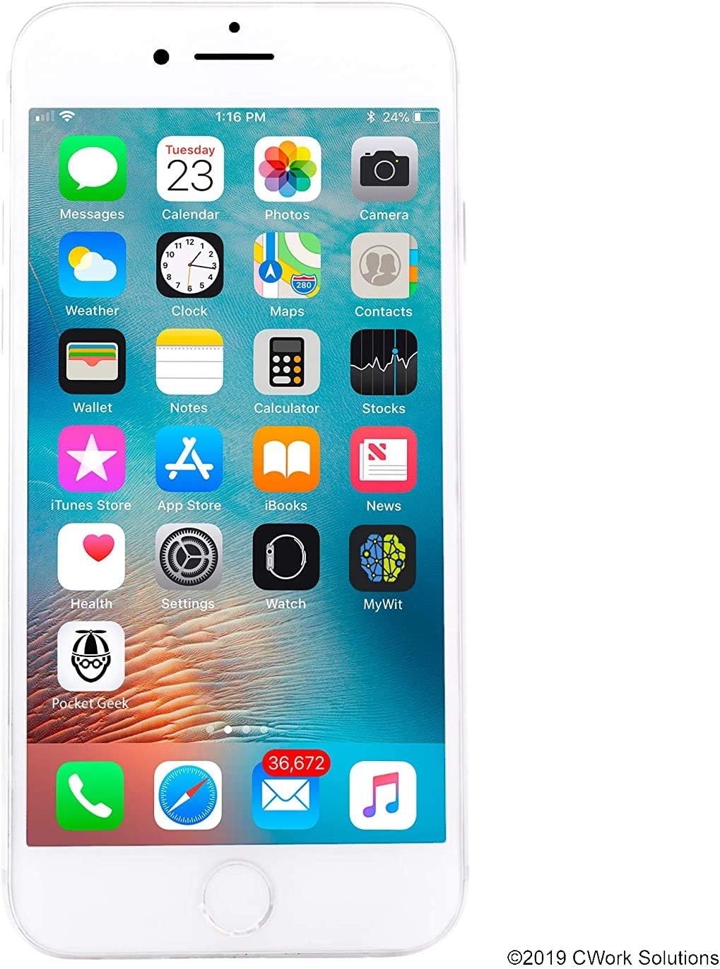 Apple A1905 iPhone 8 256GB Silver (GSM Renewed)