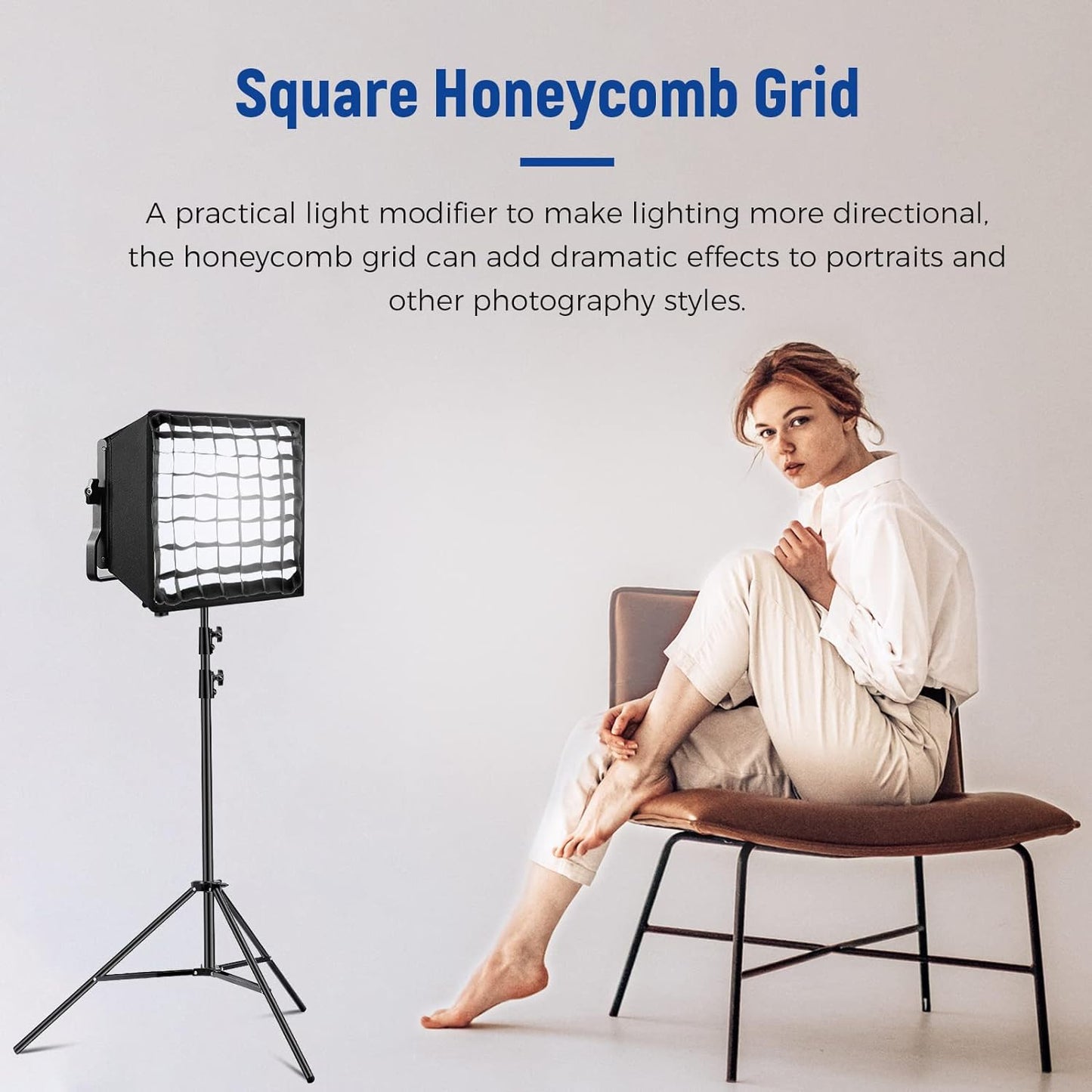 Neewer 10100877 Foldable Softbox Diffuser with Grid