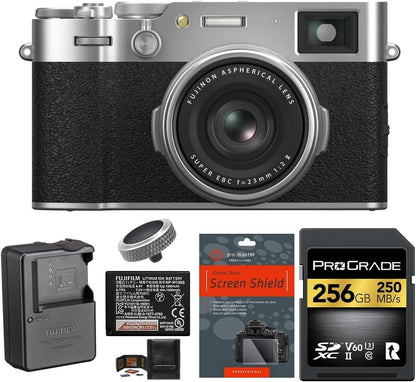 Fujifilm X100VI Digital Camera Bundle Silver