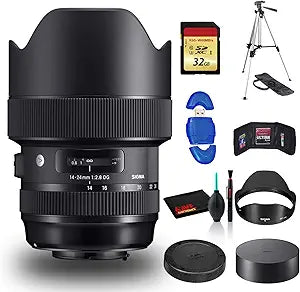 Sigma 212954 14-24mm f/2.8 Canon Lens Bundle