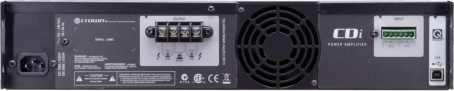 Crown CDi 1000 Two-Channel Power Amplifier