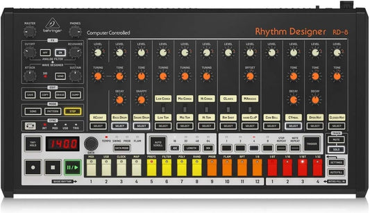 Behringer RD-8 Analog Drum Machine - Authentic Sound Engine