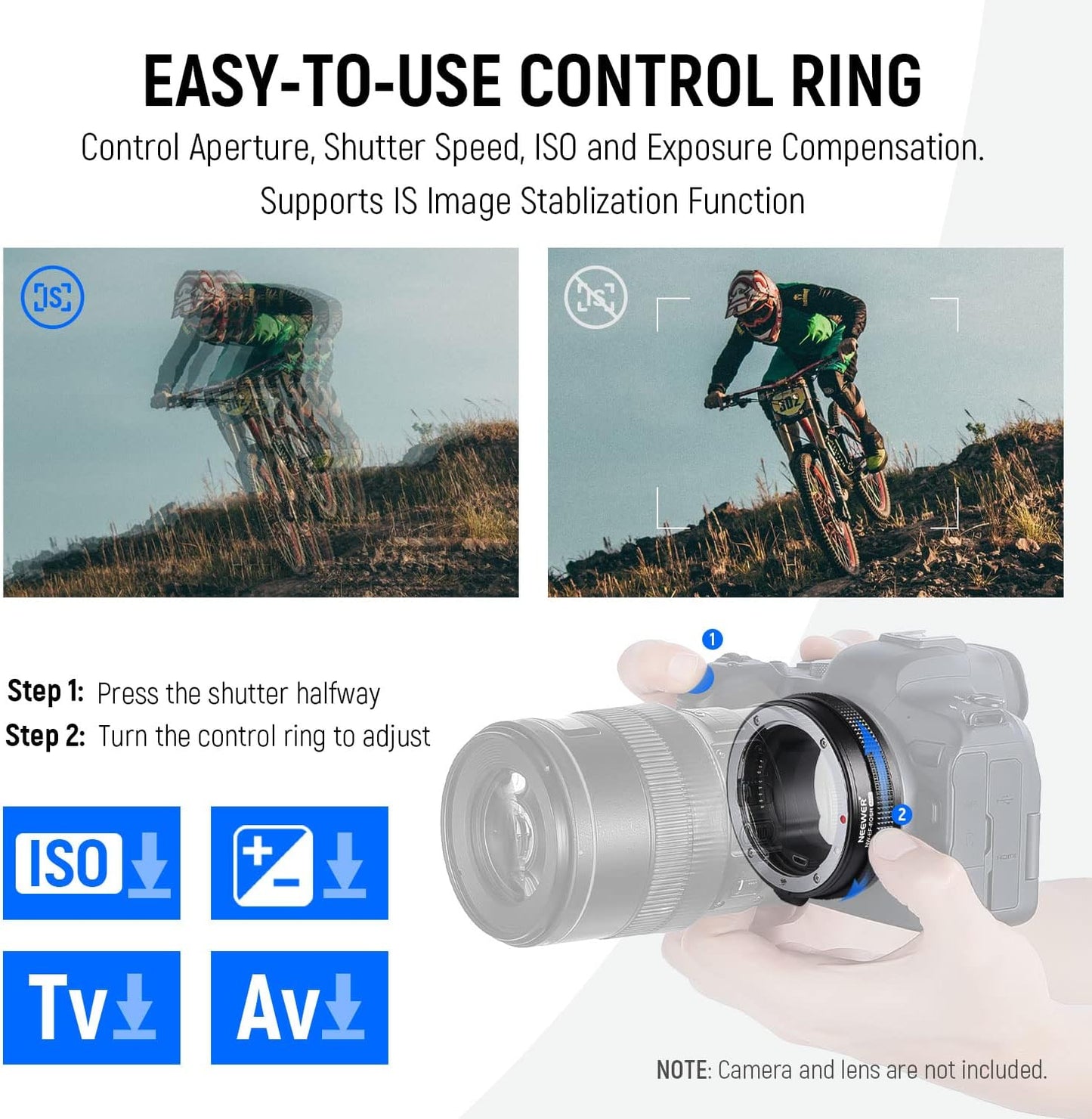 Neewer 10102200 EF to RF Auto Focus Lens Adapter