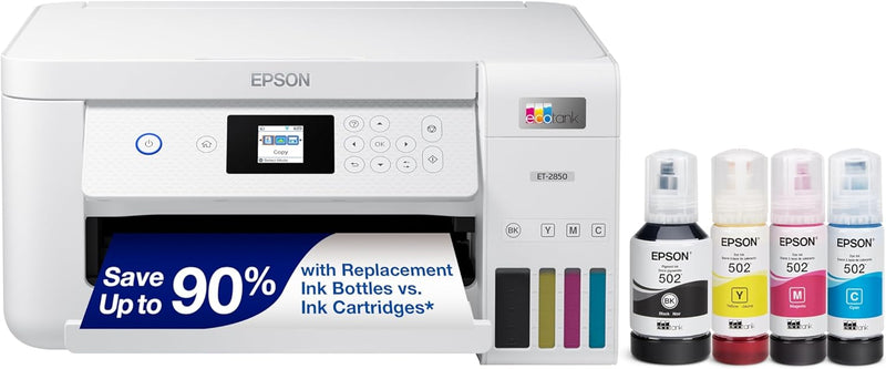 Epson ET-2850 EcoTank Wireless All-in-One Printer — main product image
