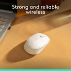 Logitech M170 Off-White Wireless Mouse for PC