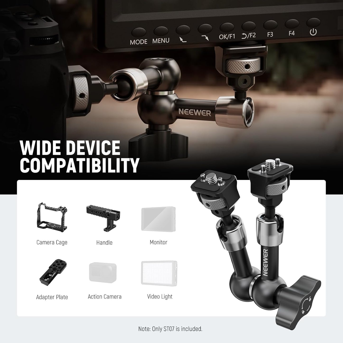 Neewer ST07 7" Articulating Magic Arm Camera Mount