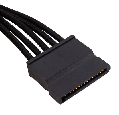 Corsair CP-8920186 Premium Sleeved SATA Cable - Black