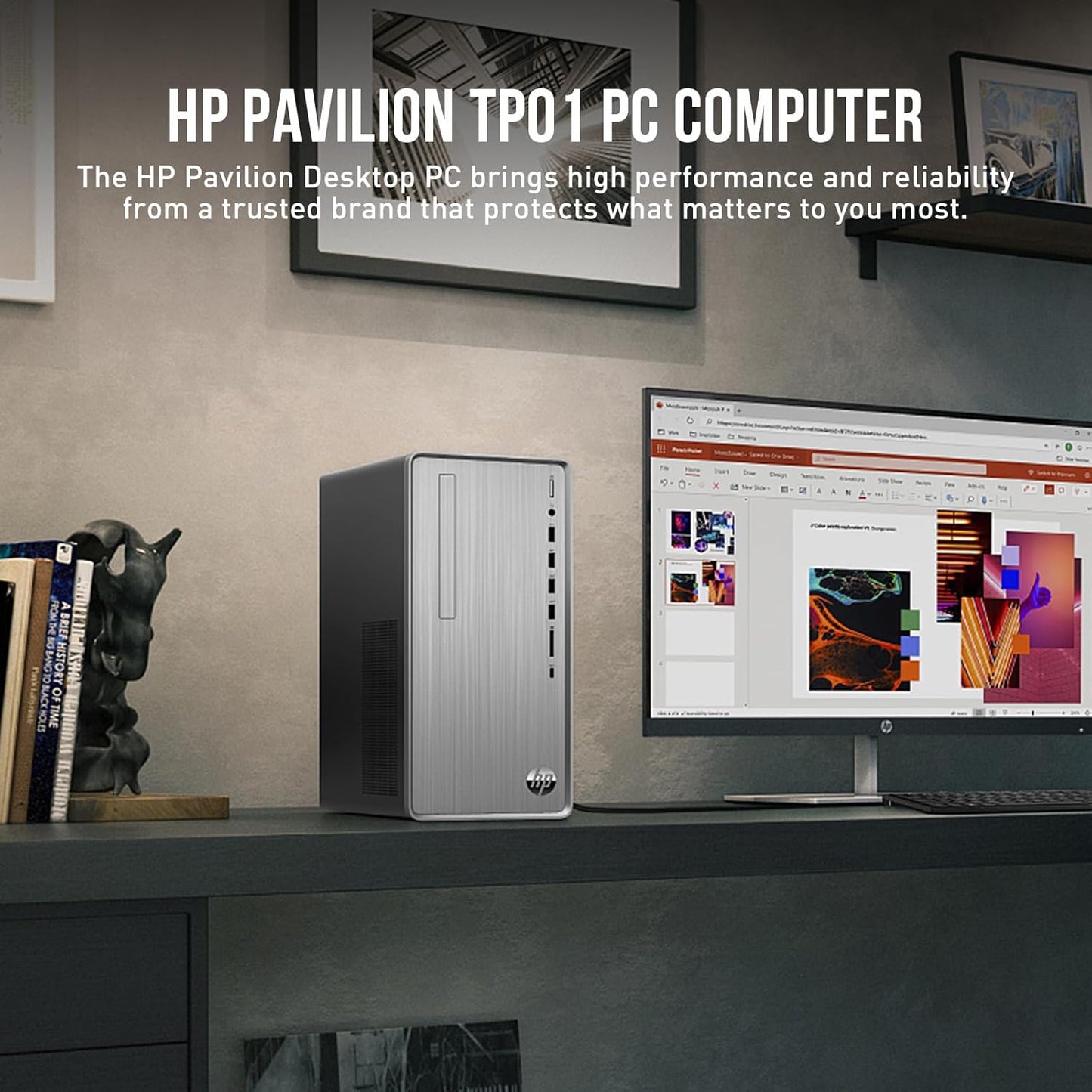 HP Ryzen 5 Desktop, 32GB RAM, 1TB SSD, Windows 11 Pro & Office